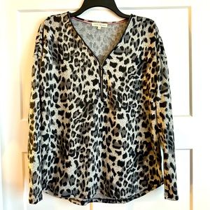 Retrology Leopard Print Sweater